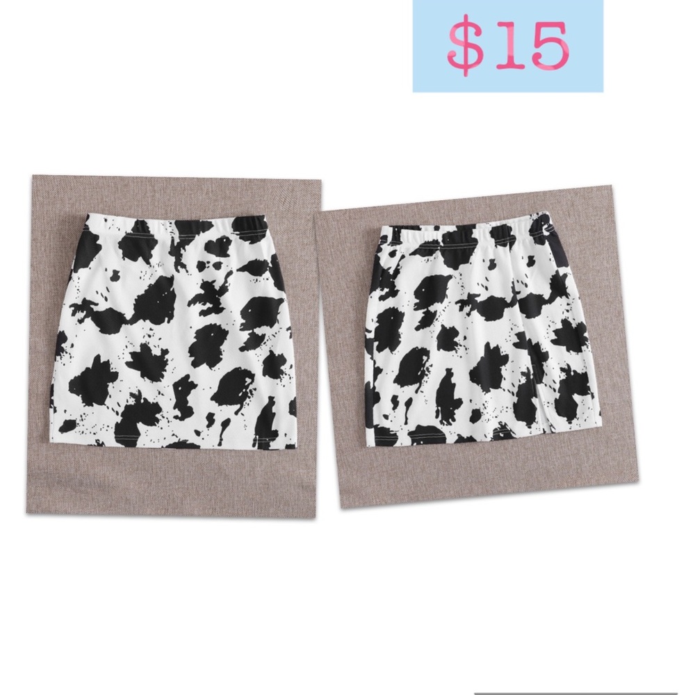 Cow skirt ***2 size L left and 1 S
